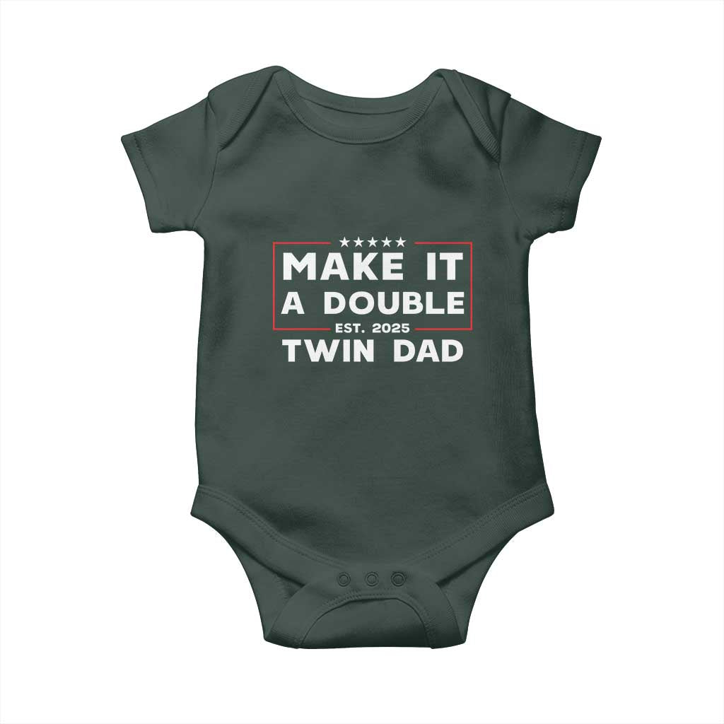 Twin Dad Baby Onesie Make It A Double Funny New Dad Fathers Day