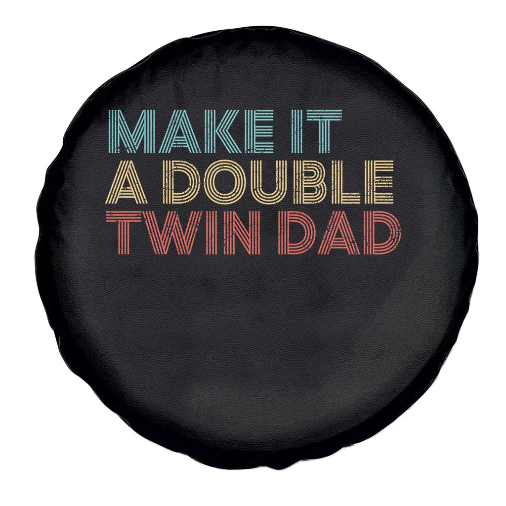 Retro Twin Dad Spare Tire Cover Make It A Double Funny Fathers Day