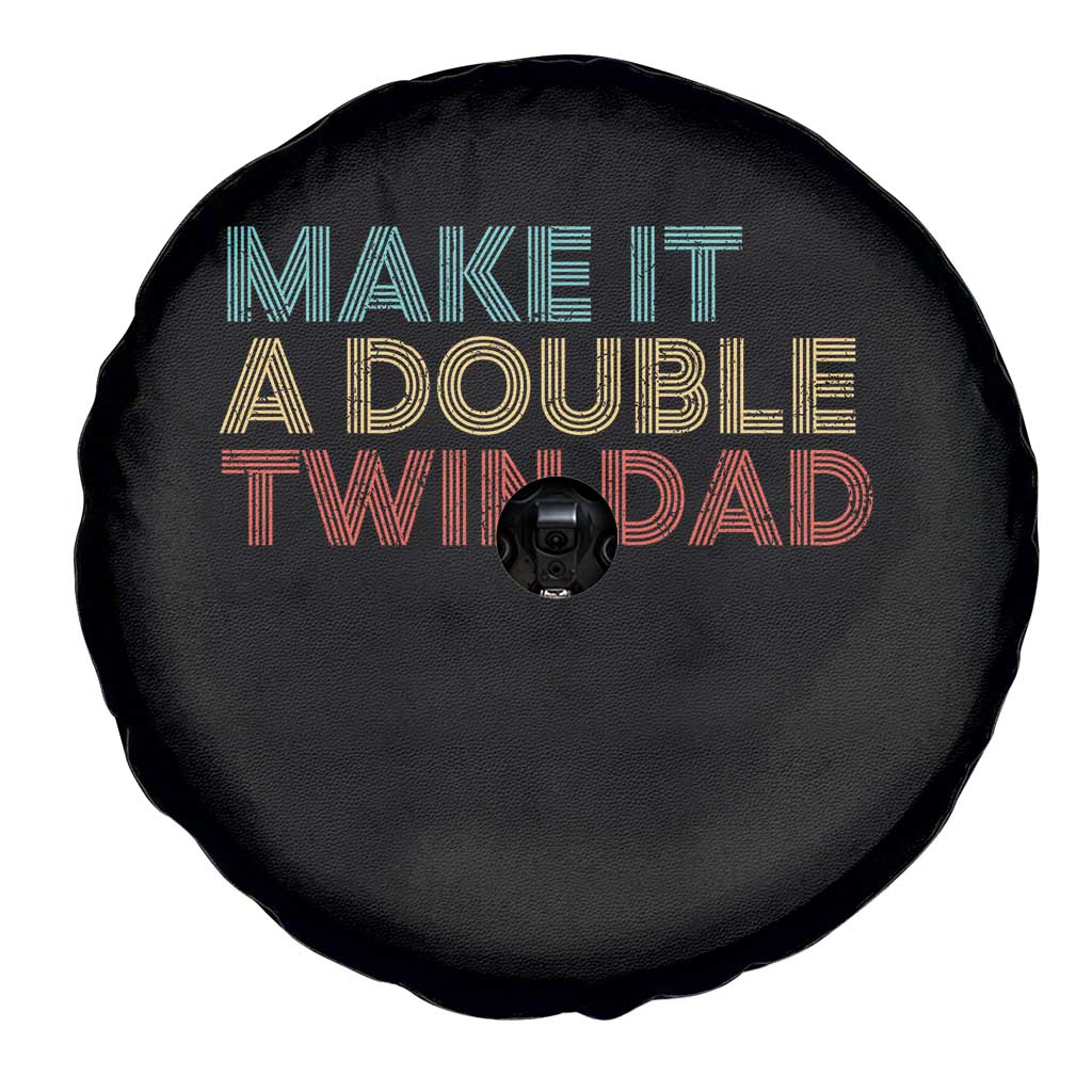 Retro Twin Dad Spare Tire Cover Make It A Double Funny Fathers Day