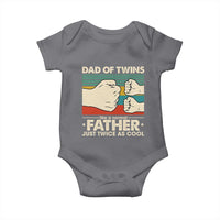 Retro Twin Dad Baby Onesie Like A Normal But Just Twice As Cool