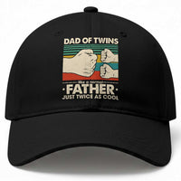 Retro Twin Dad Baseball Cap Like A Normal But Just Twice As Cool