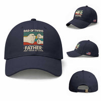 Retro Twin Dad Baseball Cap Like A Normal But Just Twice As Cool