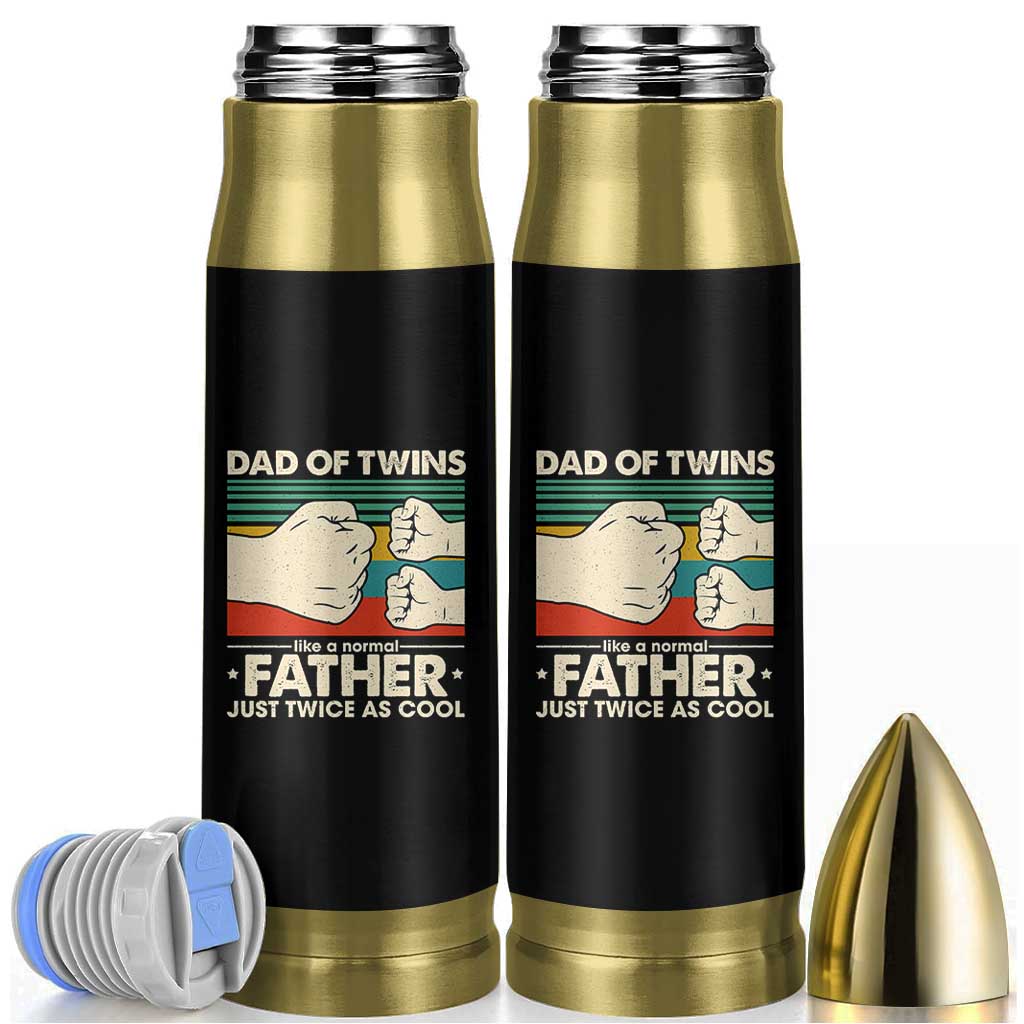 Retro Twin Dad Bullet Tumbler Like A Normal But Just Twice As Cool