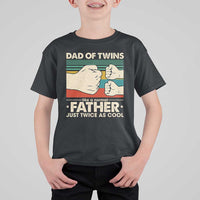 Retro Twin Dad T Shirt For Kid Like A Normal But Just Twice As Cool