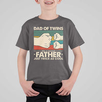 Retro Twin Dad T Shirt For Kid Like A Normal But Just Twice As Cool