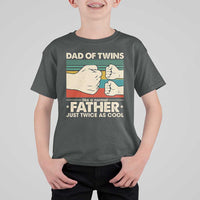 Retro Twin Dad T Shirt For Kid Like A Normal But Just Twice As Cool
