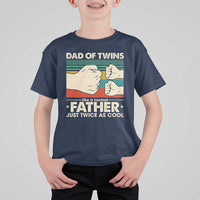 Retro Twin Dad T Shirt For Kid Like A Normal But Just Twice As Cool