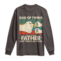 Retro Twin Dad Long Sleeve Shirt Like A Normal But Just Twice As Cool