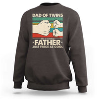 Retro Twin Dad Sweatshirt Like A Normal But Just Twice As Cool