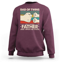 Retro Twin Dad Sweatshirt Like A Normal But Just Twice As Cool