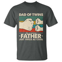 Retro Twin Dad T Shirt Like A Normal But Just Twice As Cool