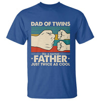 Retro Twin Dad T Shirt Like A Normal But Just Twice As Cool