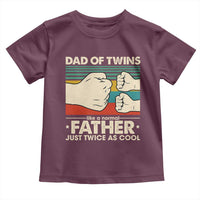 Retro Twin Dad Toddler T Shirt Like A Normal But Just Twice As Cool