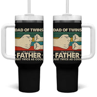 Retro Twin Dad Tumbler With Handle Like A Normal But Just Twice As Cool