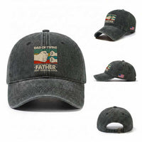 Retro Twin Dad Washed Cotton Baseball Cap Like A Normal But Just Twice As Cool