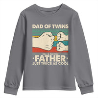 Retro Twin Dad Youth Sweatshirt Like A Normal But Just Twice As Cool