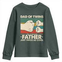 Retro Twin Dad Youth Sweatshirt Like A Normal But Just Twice As Cool