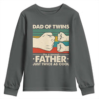Retro Twin Dad Youth Sweatshirt Like A Normal But Just Twice As Cool