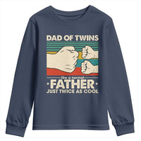 Retro Twin Dad Youth Sweatshirt Like A Normal But Just Twice As Cool
