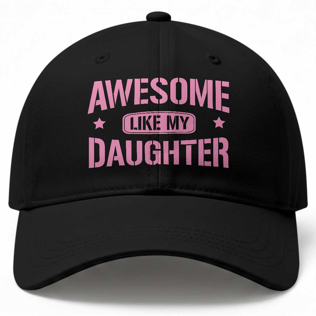 Awesome Like My Daughter Baseball Cap Funny Girl Dad Fathers Day
