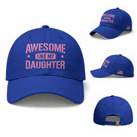 Awesome Like My Daughter Baseball Cap Funny Girl Dad Fathers Day