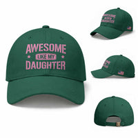 Awesome Like My Daughter Baseball Cap Funny Girl Dad Fathers Day
