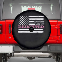 Awesome Like My Daughter Spare Tire Cover Girl Dad Father's Day American Flag