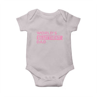 Worlds Sluttiest Dad Baby Onesie Funny Meme Joke