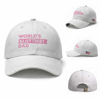 Worlds Sluttiest Dad Baseball Cap Funny Meme Joke