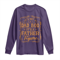 It's Not A Dad Bod It's A Father Figure Long Sleeve Shirt Fathers Day Funny Retro Vintage