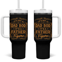 It's Not A Dad Bod It's A Father Figure Tumbler With Handle Fathers Day Funny Retro Vintage