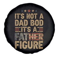 It's Not A Dad Bod It's A Father Figure Spare Tire Cover Funny Retro Vintage American Flag