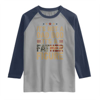 It's Not A Dad Bod It's A Father Figure Raglan Shirt Funny Retro Vintage American Flag