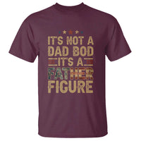 It's Not A Dad Bod It's A Father Figure T Shirt Funny Retro Vintage American Flag