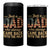 Just A Dad Who Always Came Back With The Milk 4 in 1 Can Cooler Tumbler Retro American Flag