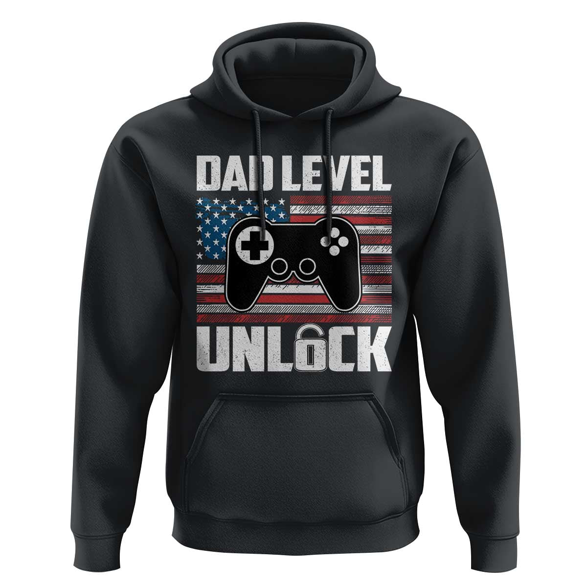 Funny New Dad Hoodie First Fathers Day Dad Level Unlocked Gaming Gamer - Wonder Print Shop