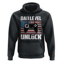 Funny New Dad Hoodie First Fathers Day Dad Level Unlocked Gaming Gamer - Wonder Print Shop
