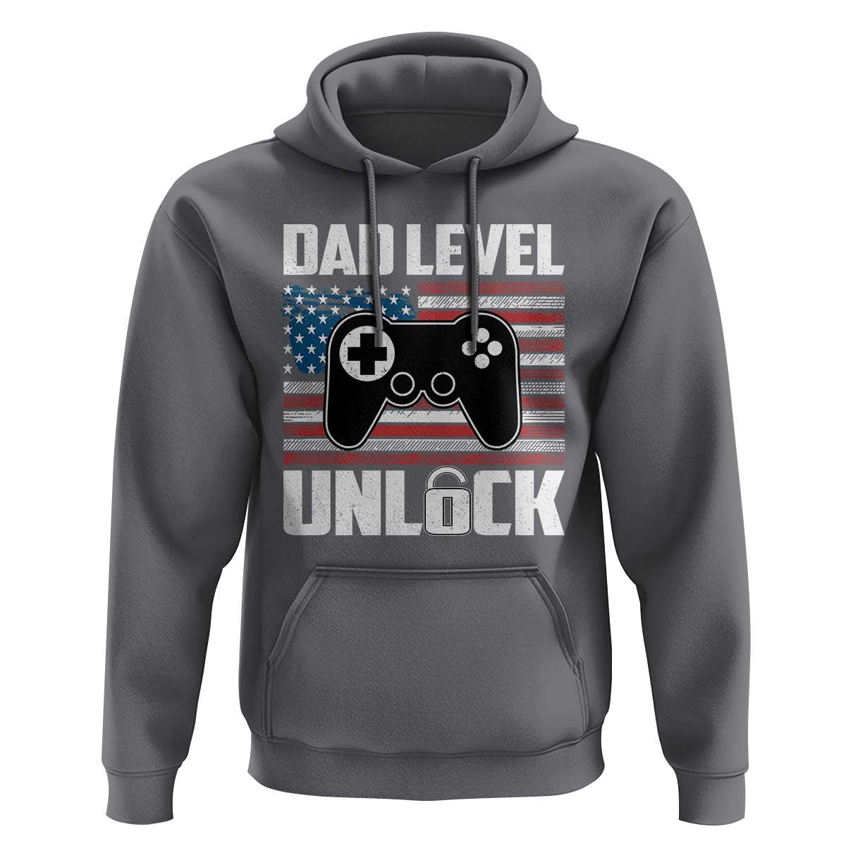 Funny New Dad Hoodie First Fathers Day Dad Level Unlocked Gaming Gamer - Wonder Print Shop