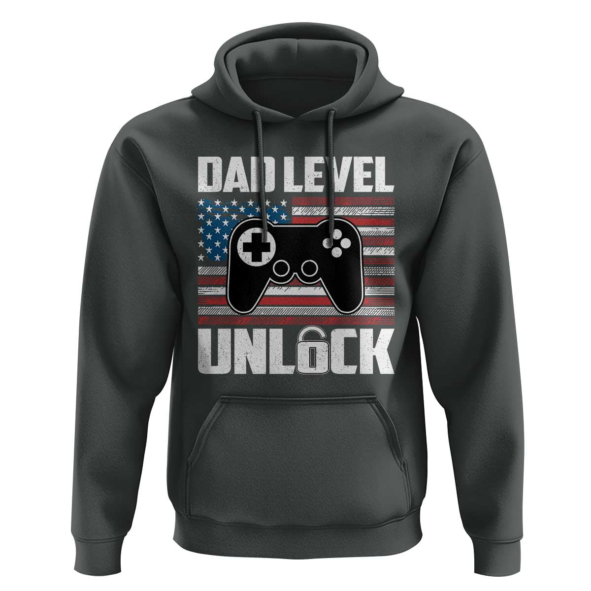 Funny New Dad Hoodie First Fathers Day Dad Level Unlocked Gaming Gamer - Wonder Print Shop