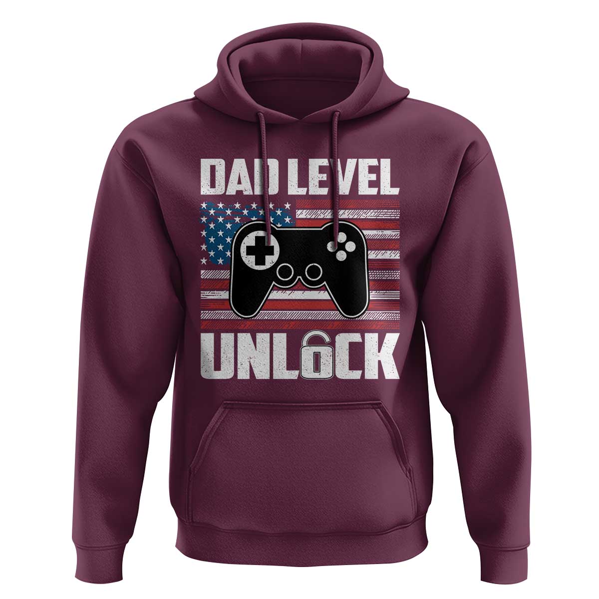 Funny New Dad Hoodie First Fathers Day Dad Level Unlocked Gaming Gamer - Wonder Print Shop
