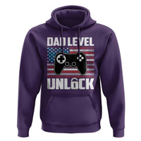 Funny New Dad Hoodie First Fathers Day Dad Level Unlocked Gaming Gamer - Wonder Print Shop