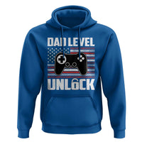 Funny New Dad Hoodie First Fathers Day Dad Level Unlocked Gaming Gamer - Wonder Print Shop
