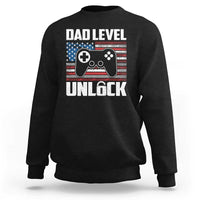 Funny New Dad Sweatshirt First Fathers Day Dad Level Unlocked Gaming Gamer - Wonder Print Shop