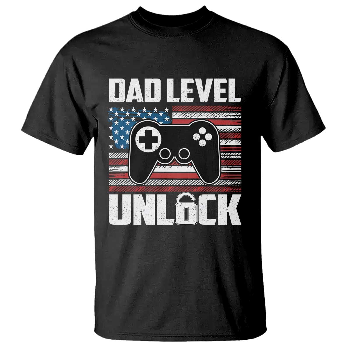 Funny New Dad T Shirt First Fathers Day Dad Level Unlocked Gaming Gamer - Wonder Print Shop