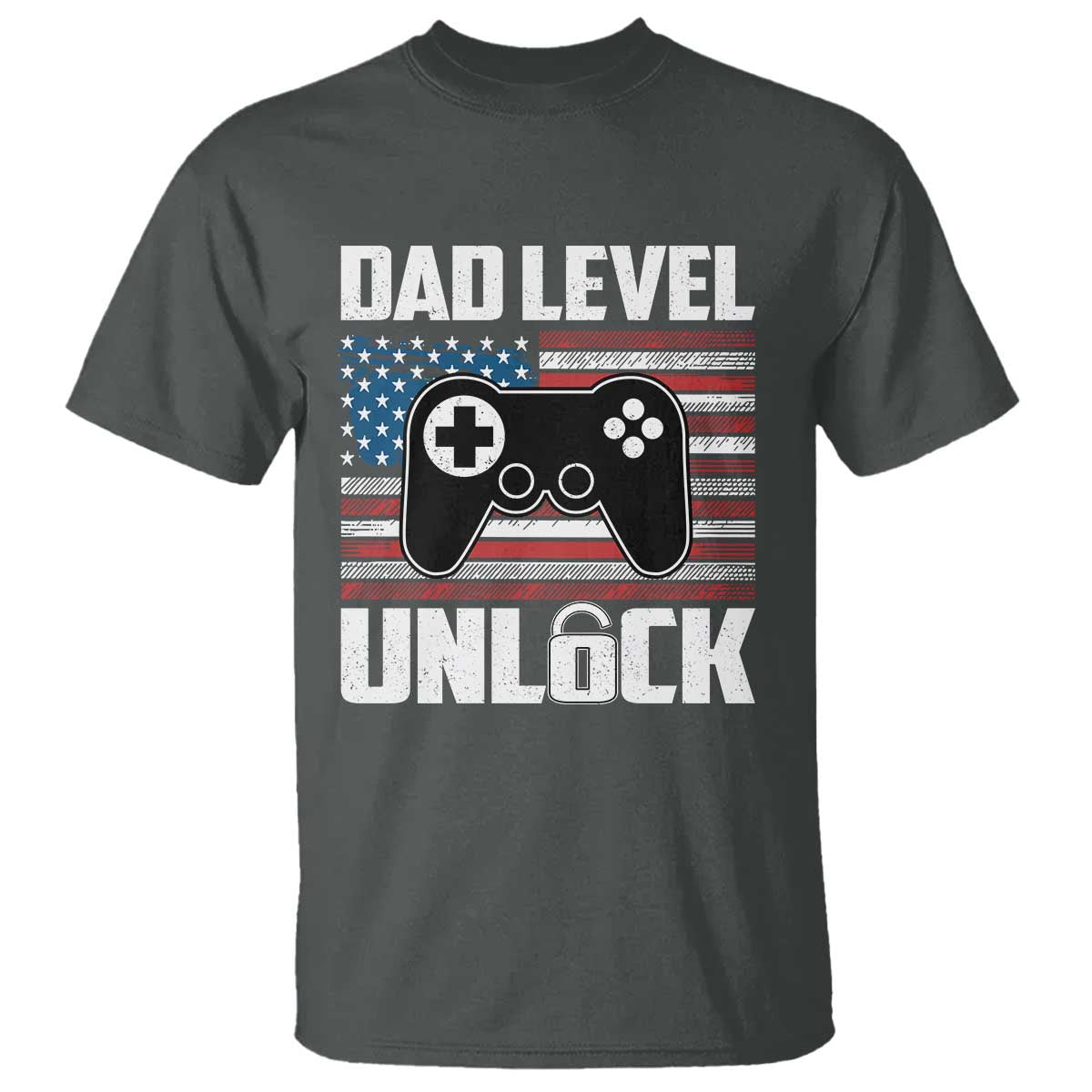 Funny New Dad T Shirt First Fathers Day Dad Level Unlocked Gaming Gamer - Wonder Print Shop