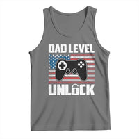 Funny New Dad Tank Top First Fathers Day Dad Level Unlocked Gaming Gamer - Wonder Print Shop