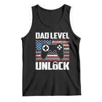 Funny New Dad Tank Top First Fathers Day Dad Level Unlocked Gaming Gamer - Wonder Print Shop