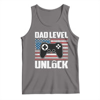 Funny New Dad Tank Top First Fathers Day Dad Level Unlocked Gaming Gamer - Wonder Print Shop