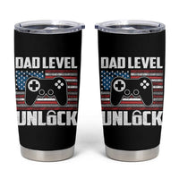 Funny New Dad Tumbler Cup First Fathers Day Dad Level Unlocked Gaming Gamer - Wonder Print Shop