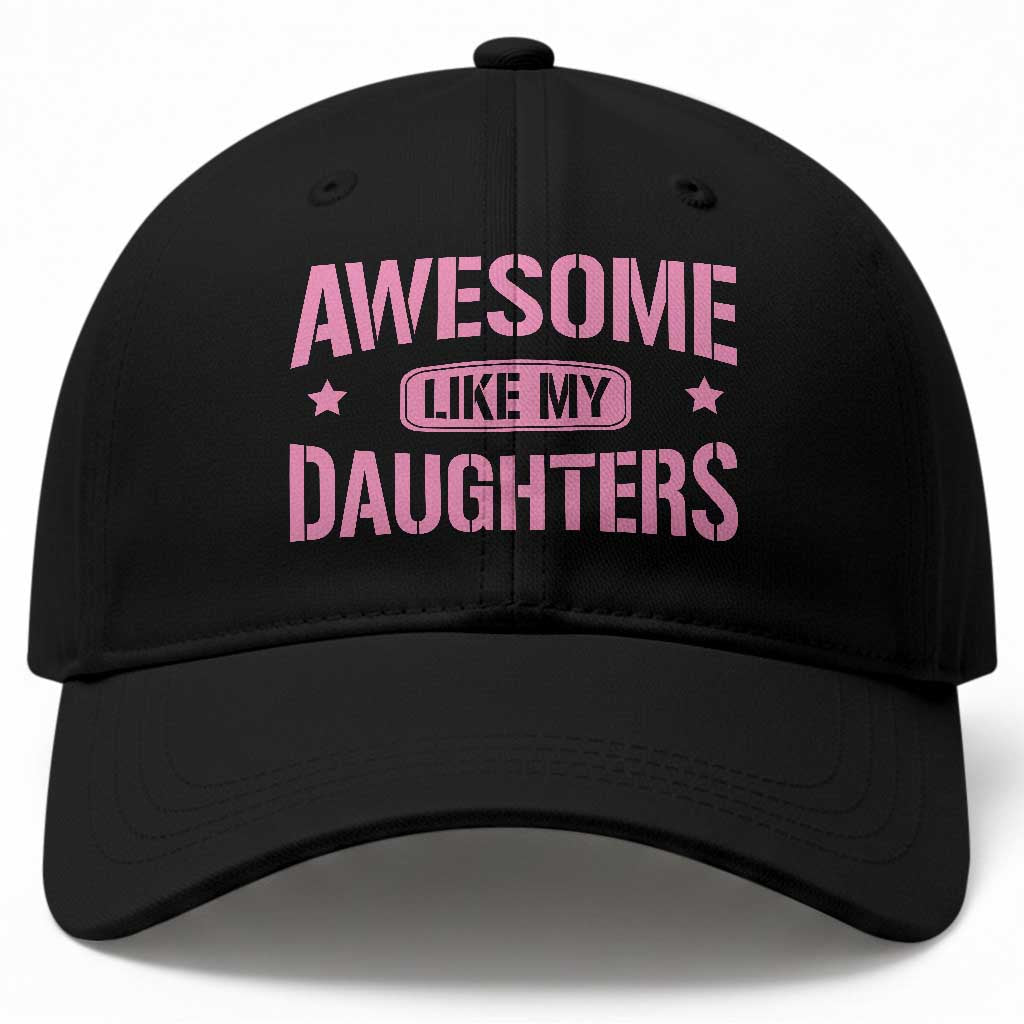 Awesome Like My Daughters Baseball Cap Funny Girl Dad Fathers Day